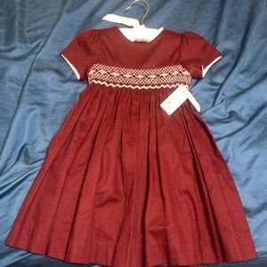 NWT edge hill collection burgundy dress size 2t